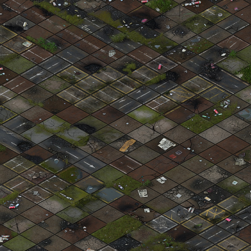UK School Ground Tile Sheet - Isometric v2 (1 / 2)