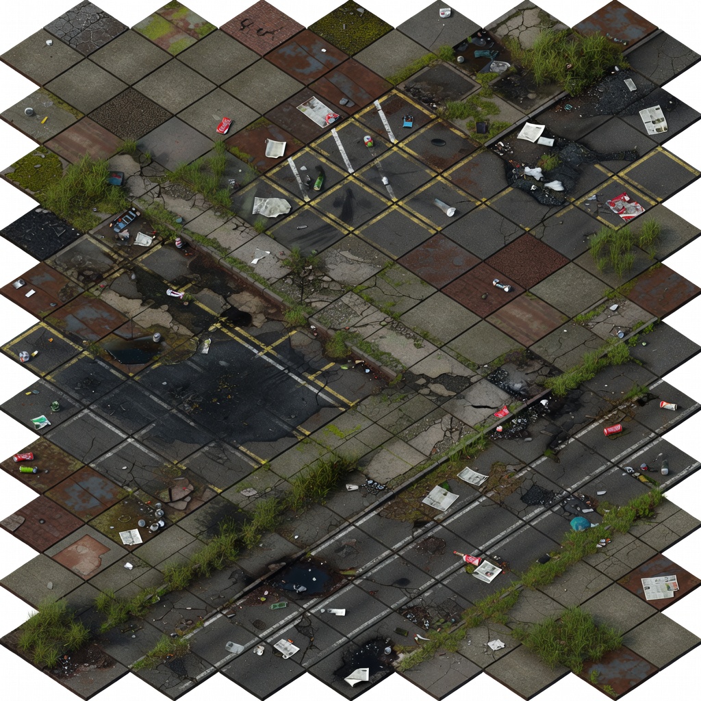 UK School Ground Tile Sheet - Isometric v2 (2 / 2)