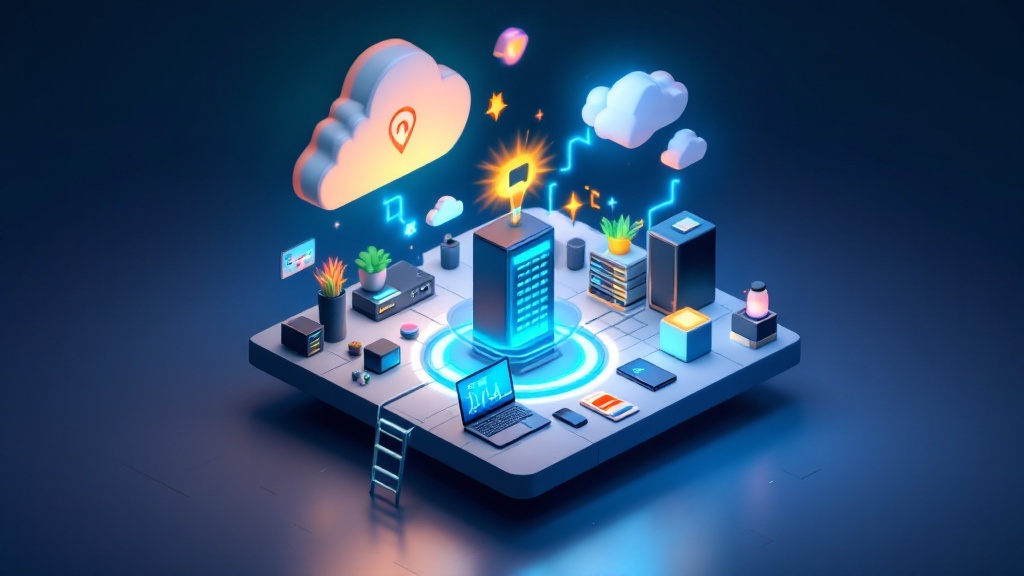 Home lab setup with VPN server equipment for self-hosting and secure remote access