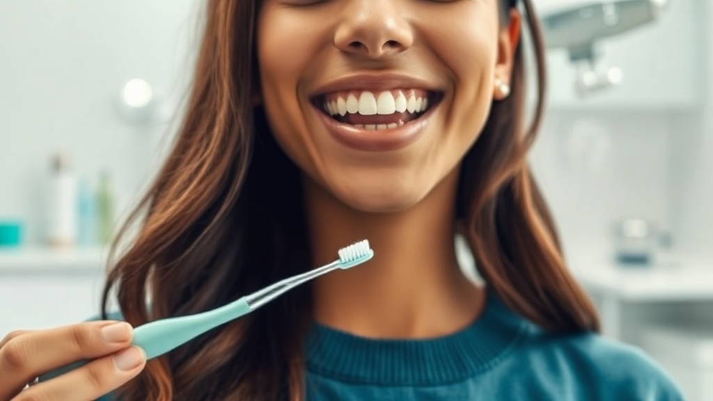 Demostración de técnica correcta de cepillado dental suave