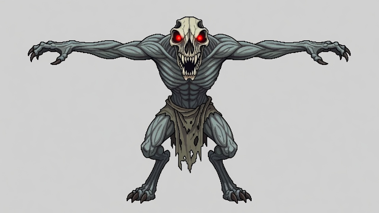I need a wendigo monster sprite. (4)