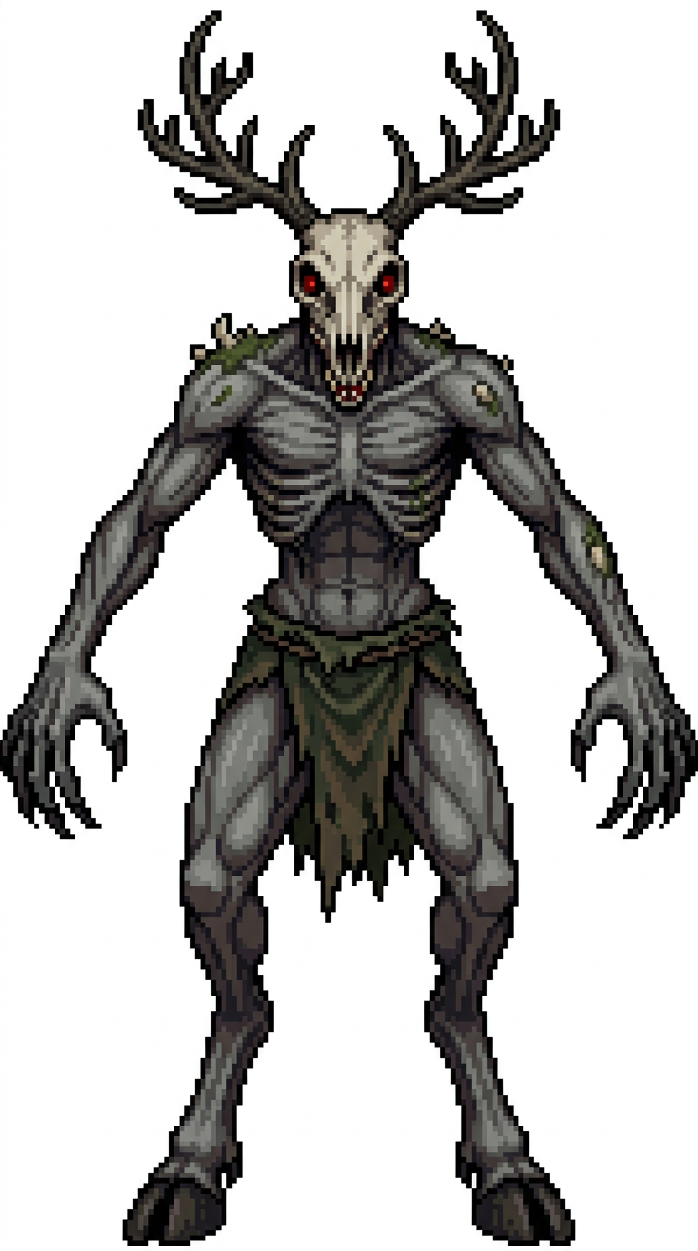 I need a wendigo monster sprite. (4)