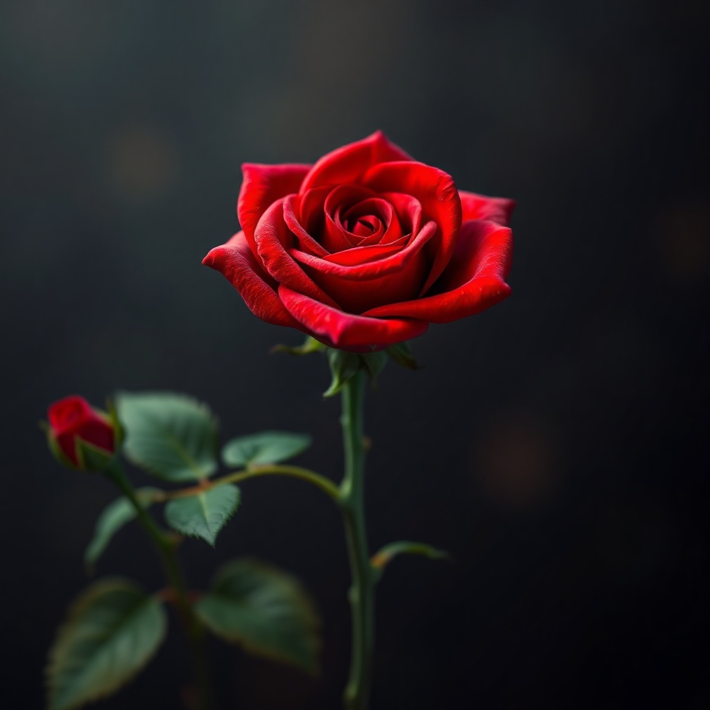 Square portrait avatar — Square portrait avatar — red rose flower
