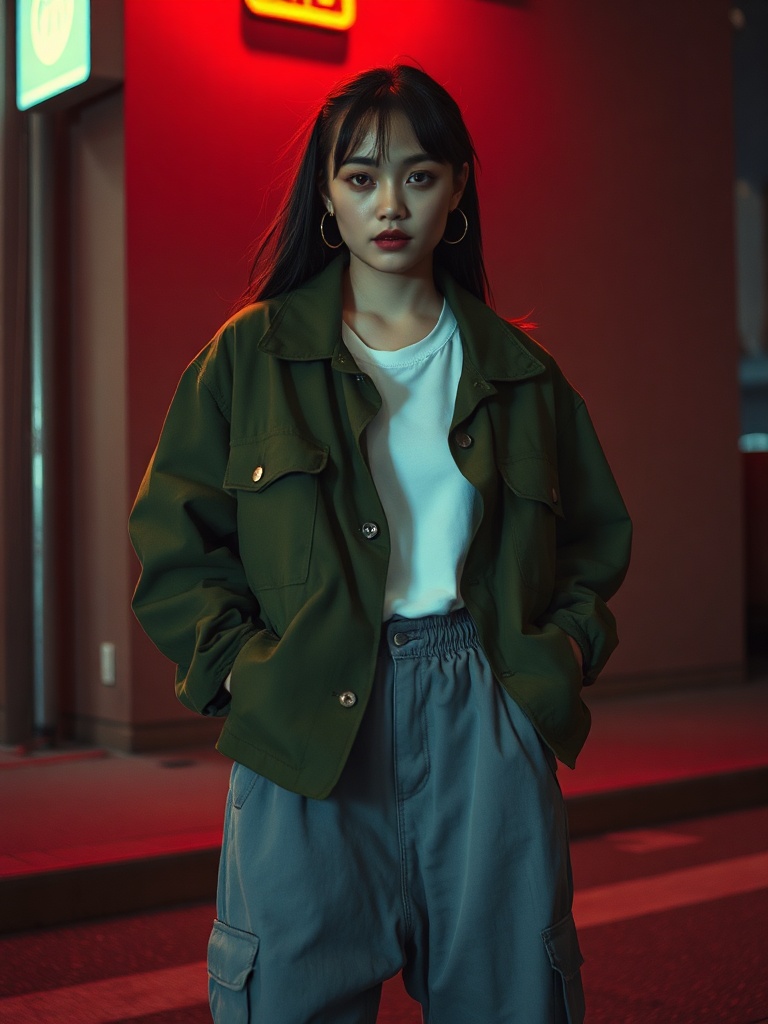 Olive Overshirt Jacket