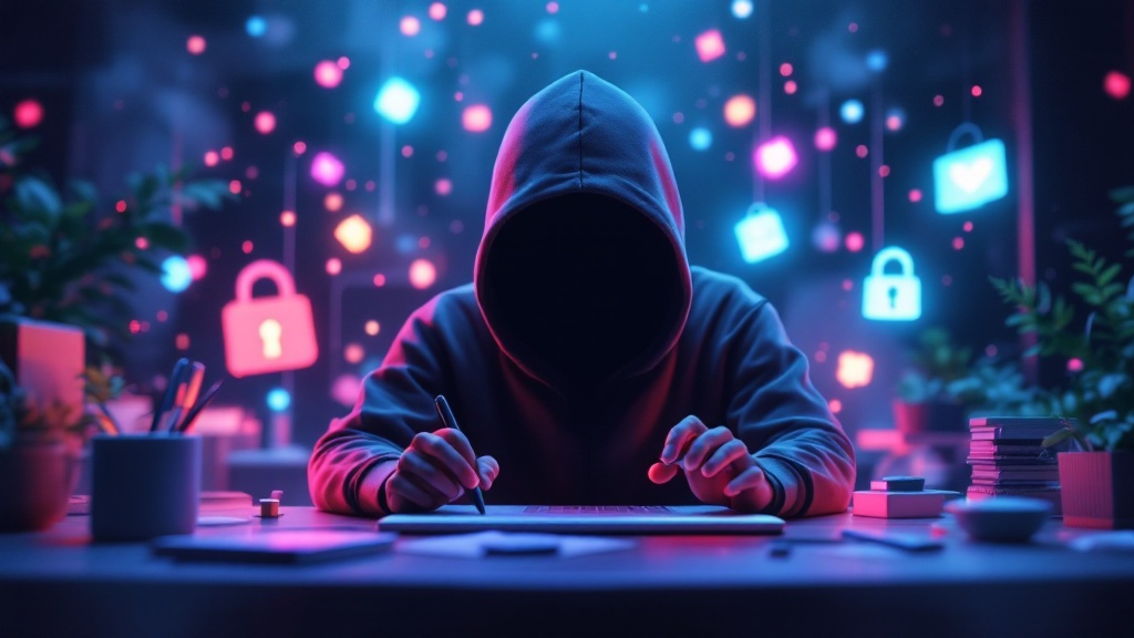 Digital lock and shield representing online privacy and security for cybersecurity beginners