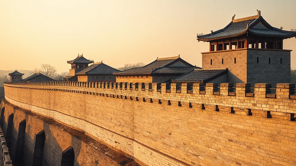 Remparts de la vieille ville de Zhengding (Hebei), cadre historique du temple Guanghui