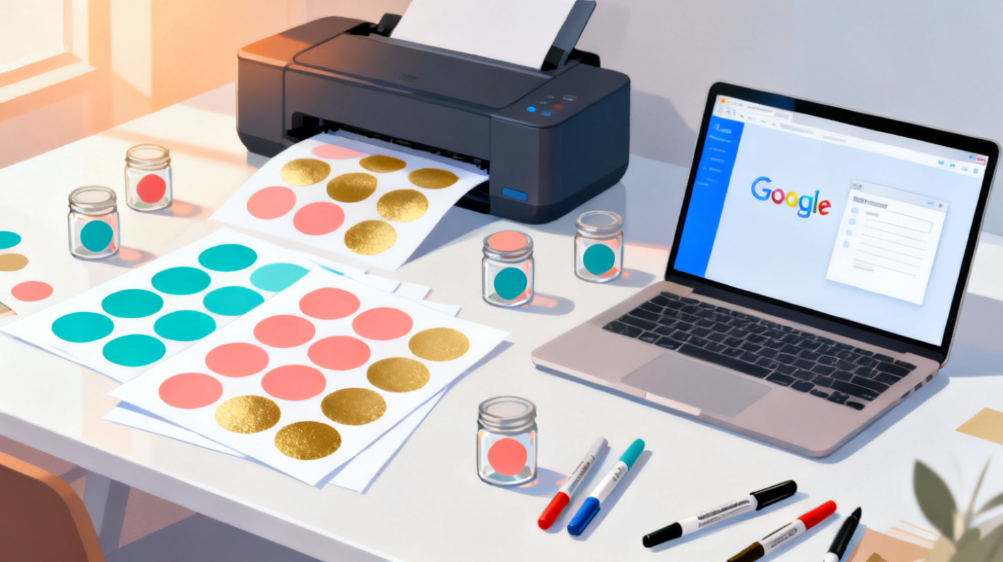 How to Print Round Circle Labels in Google Docs Easily