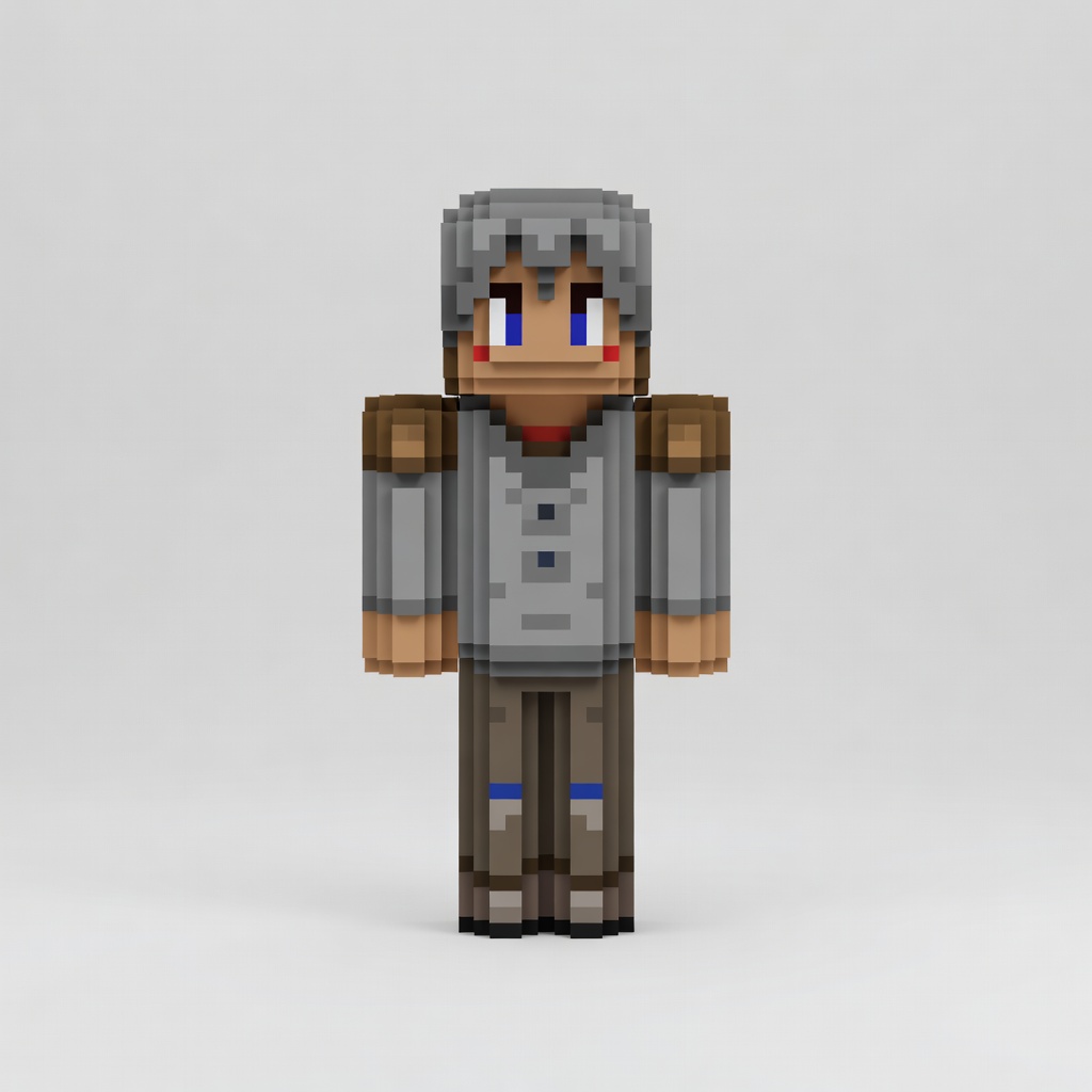 Voxel Saiyan Warrior