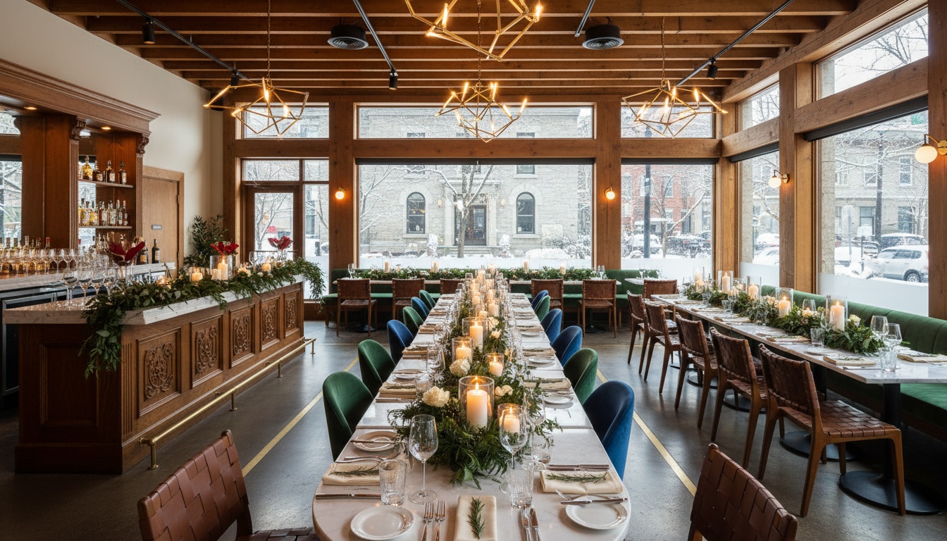Ambiance venue party de Noël Montréal