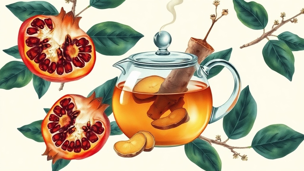Infusão de Romã e Gengibre: Receita Detox Completa