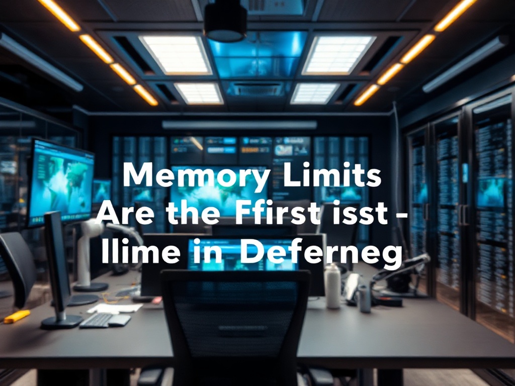 Illustration of server memory limits as the first defense in self-hosted server security