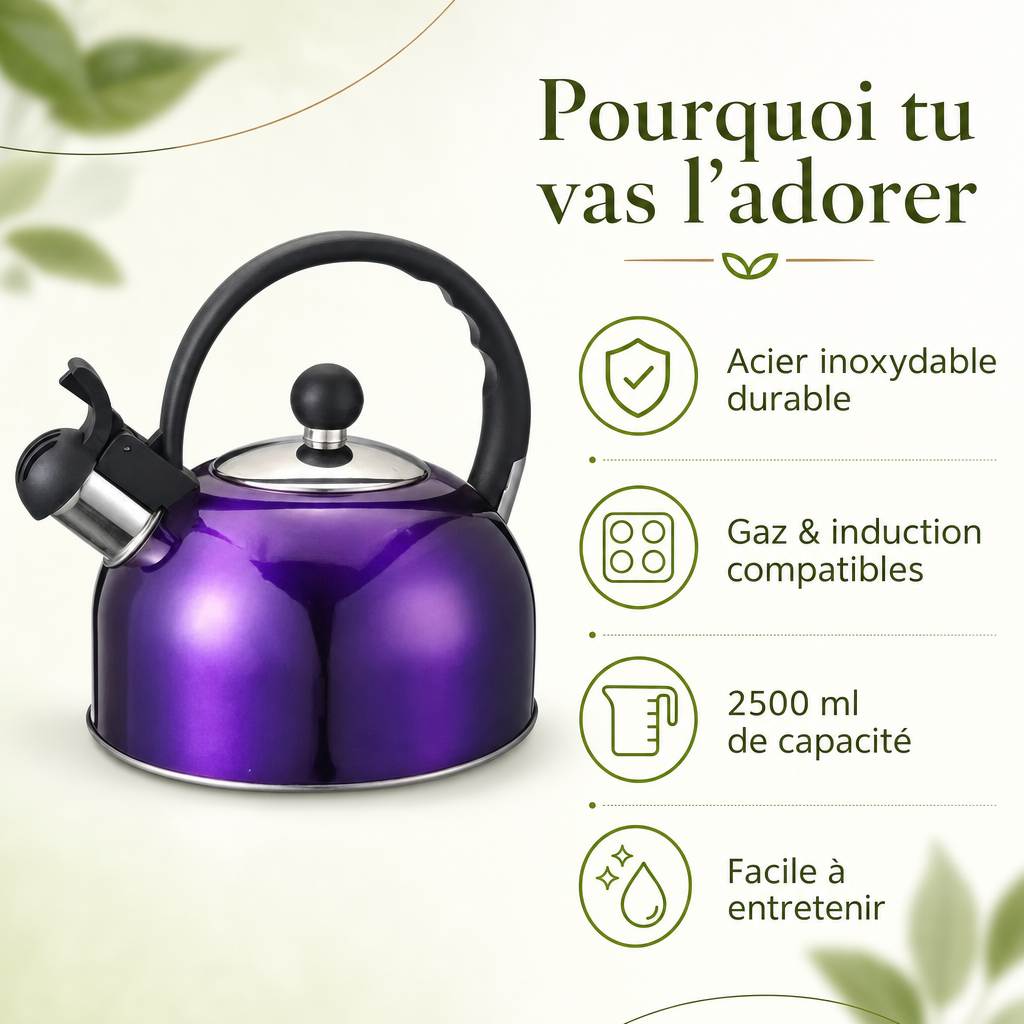Une bouilloire vintage violette qui change tout