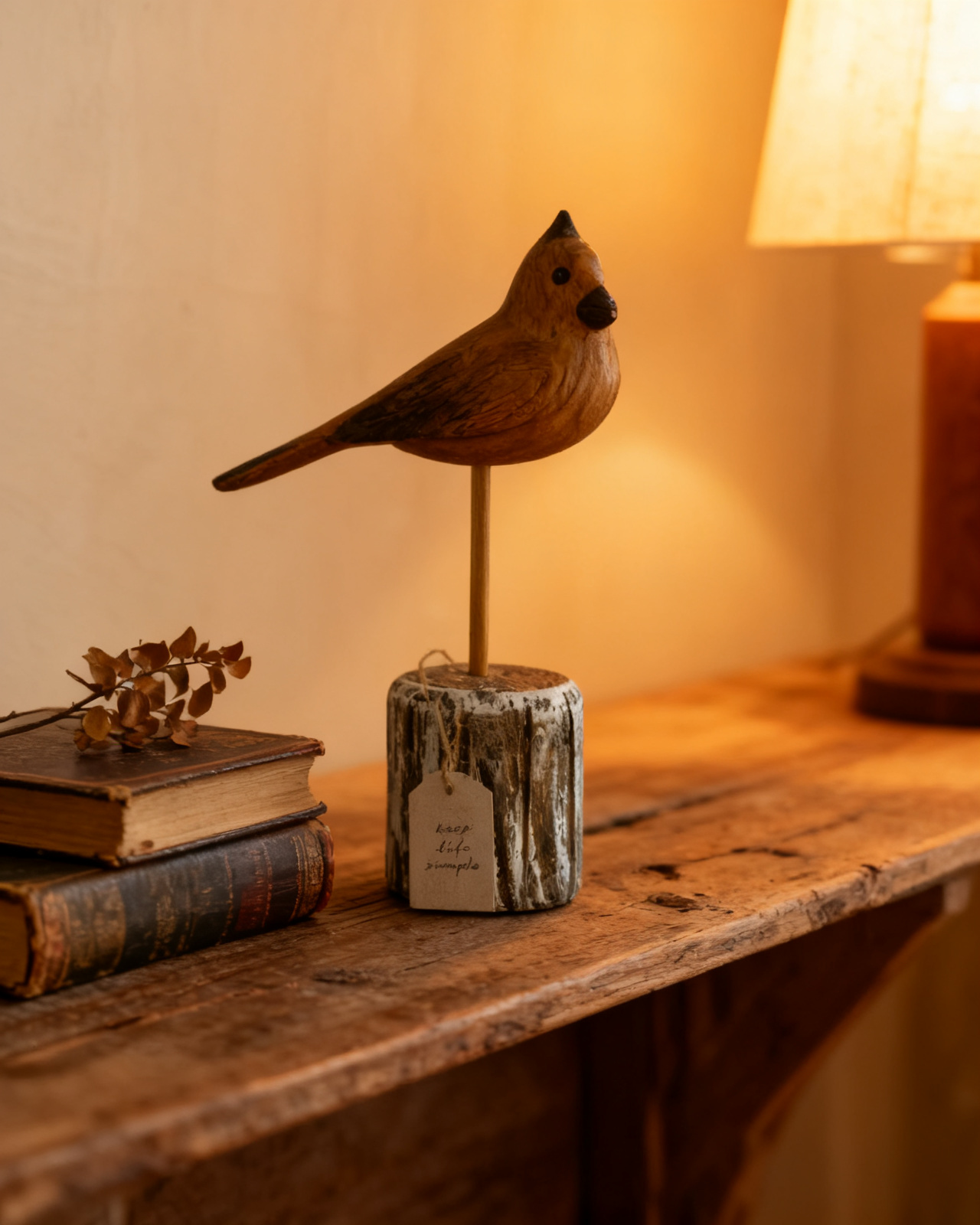 On a shelf