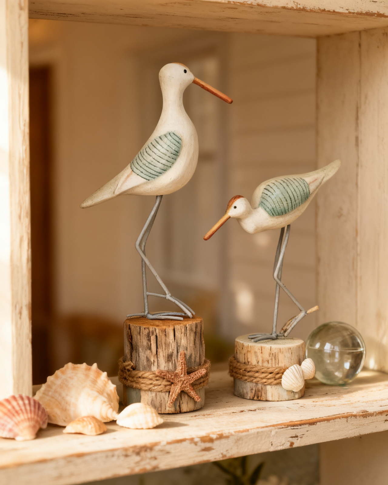 The seabirds on a coastal shelf