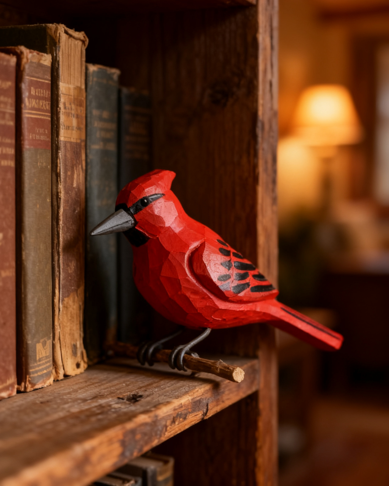 On a shelf