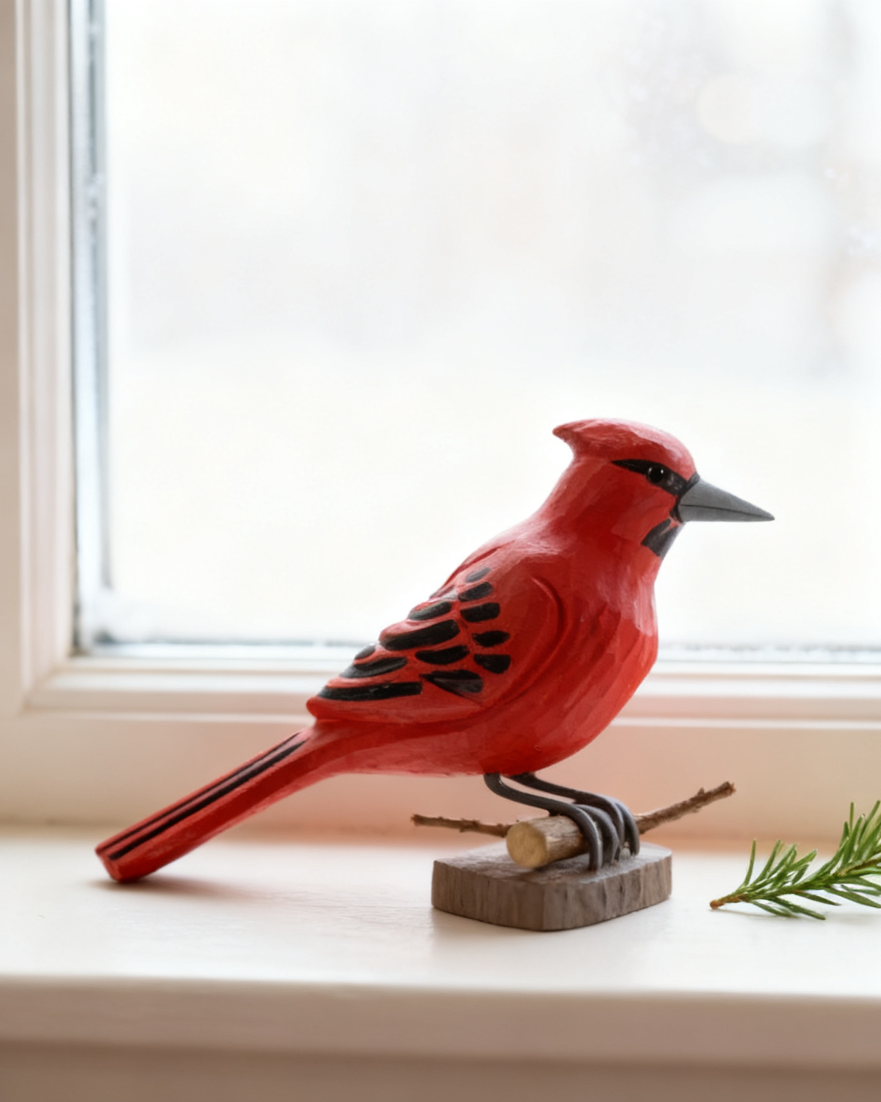 Side profile on the perch