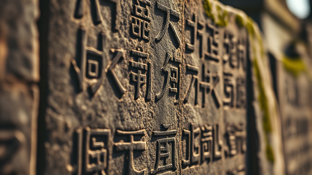 Stèle calligraphiée en quatre langues à l'entrée du Temple de Puning, témoignage de la politique multilingue des Qing