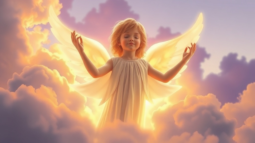 Sonhar com Anjo Branco Sorrindo: Proteção e Paz