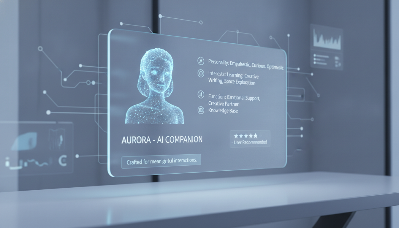 Example of a well-crafted character card for an AI companion chatbot