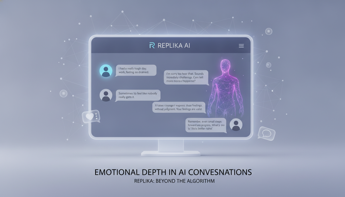 Replika conversation showing emotional depth and contextual responses