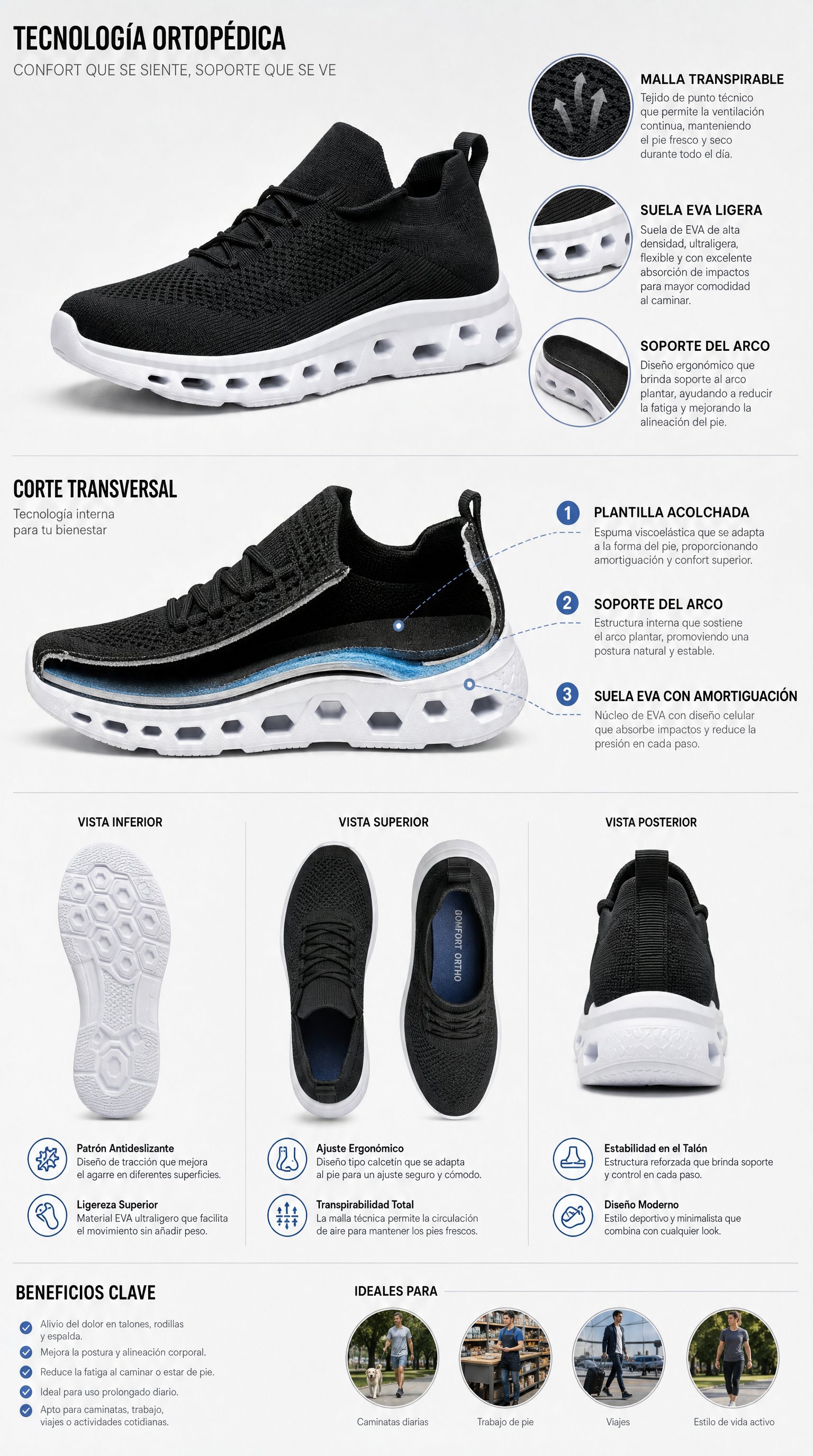 zapatos ortopédicos hombre - GUFFO