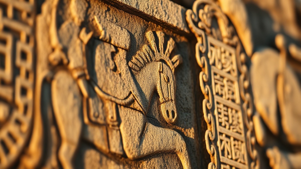 Relief en pierre de style Han représentant un cheval, évocateur de la fondation du Temple du Cheval Blanc