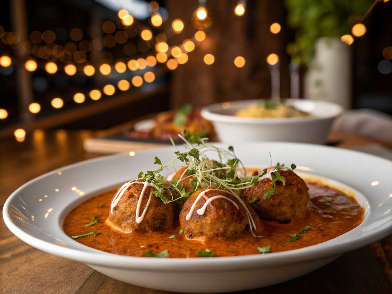 Malai Kofta with Saffron-Tomato Gravy