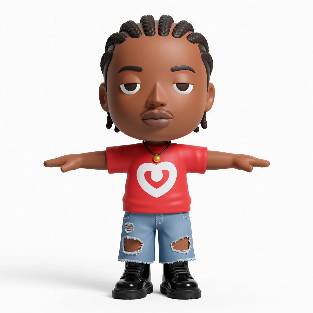 Bobblehead Character - Round Face