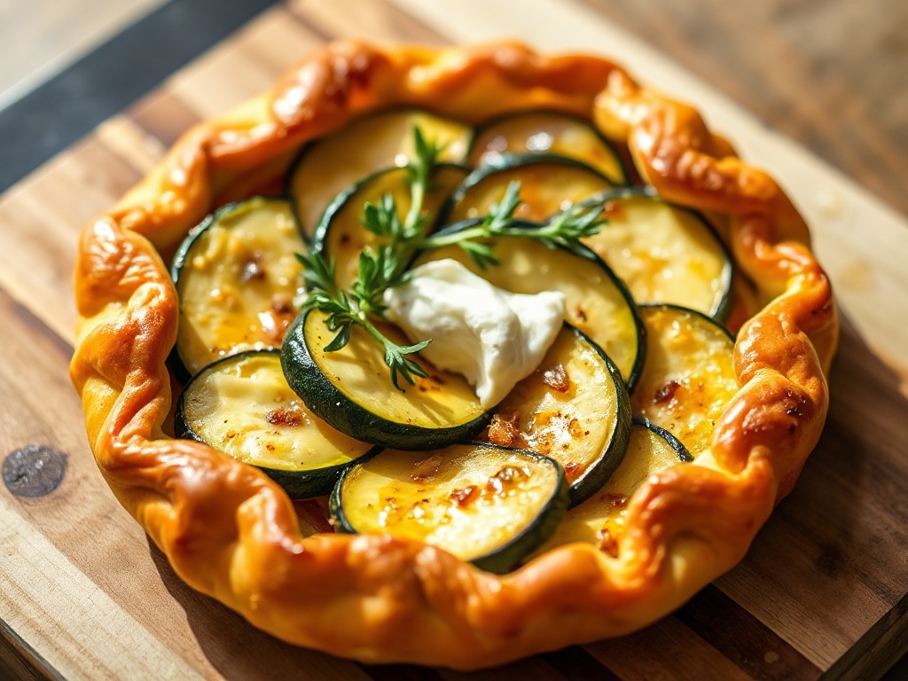 Tatin de Courgettes Fondantes au Chèvre Frais