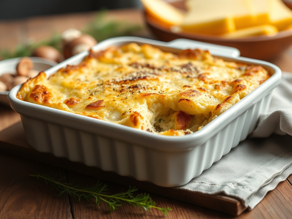 Gratin de Crozets Crémeux au Beaufort et Noisettes : Recette Maison Facile et Gourmande