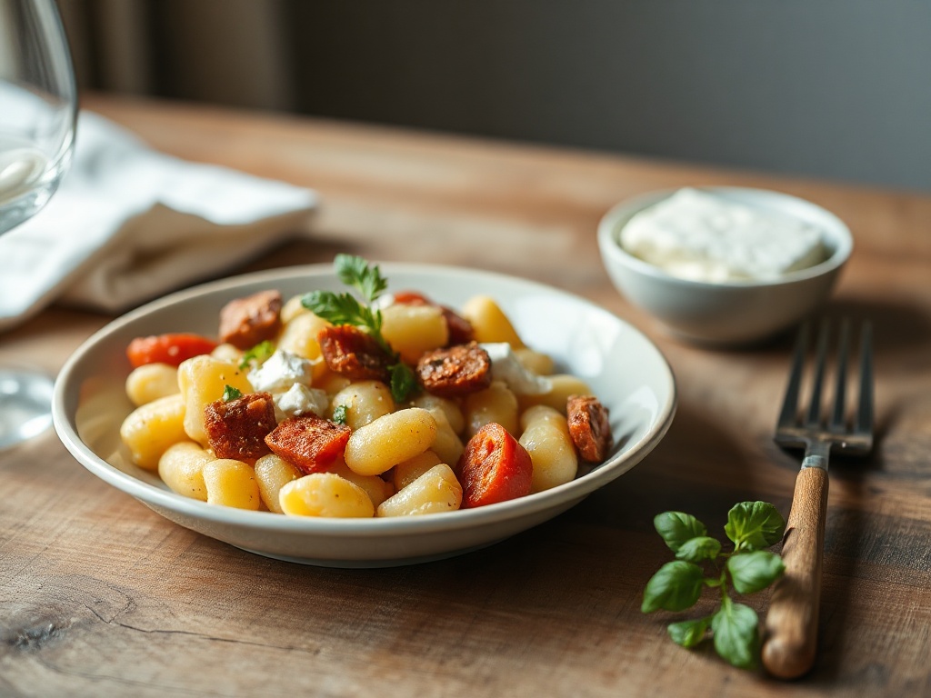Salade de Gnocchis Poêlés au Chorizo et Miel : La Lunch Box Maison Facile et Ultra Gourmande