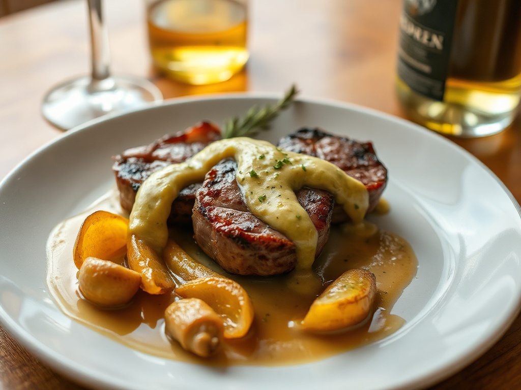 Filet Mignon à la Moutarde à l'Ancienne et Cidre : Recette Traditionnelle Rapide et Maison