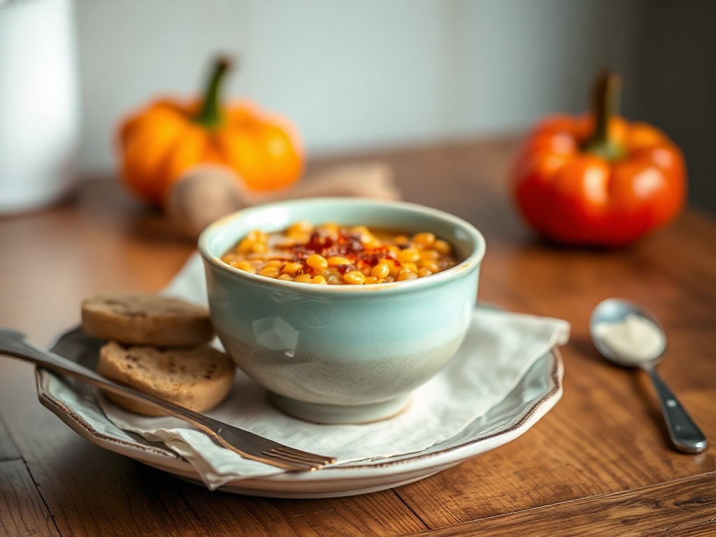 Dahl de lentilles corail onctueux au potimarron rôti au miel : recette batch cooking facile et saine