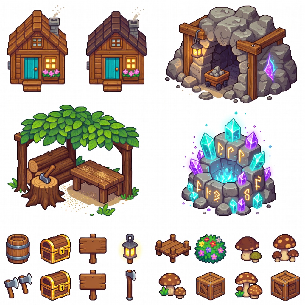 Building and Prop Sprites (3 / 4)