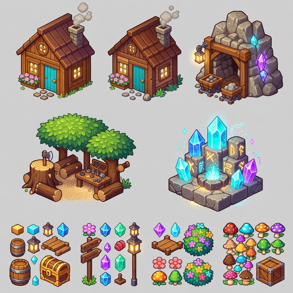 Building and Prop Sprites (1 / 4)