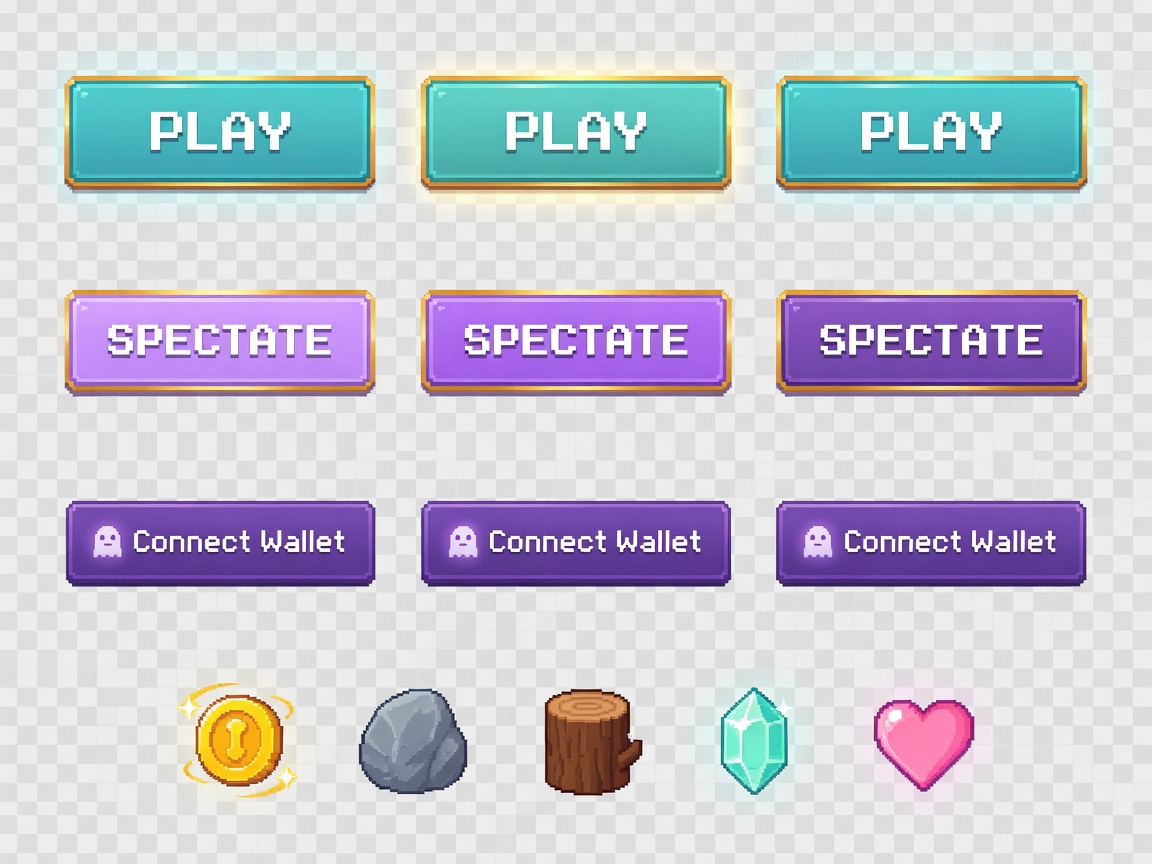 UI Button and Icon Sprites (3 / 4)