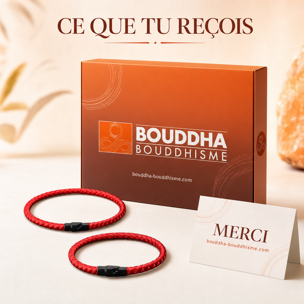Ce que vous recevez avec votre bracelet rouge