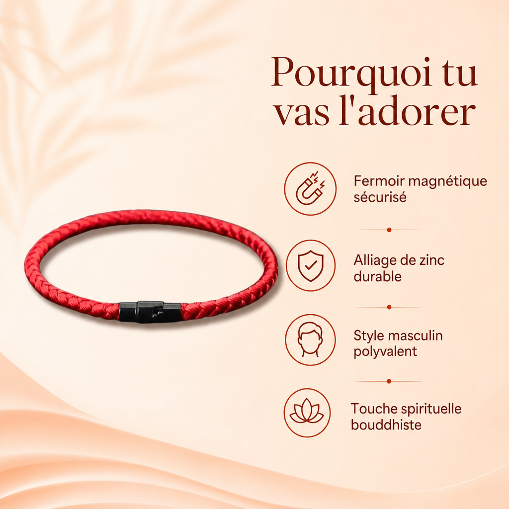 Un bracelet rouge qui ancre votre intention