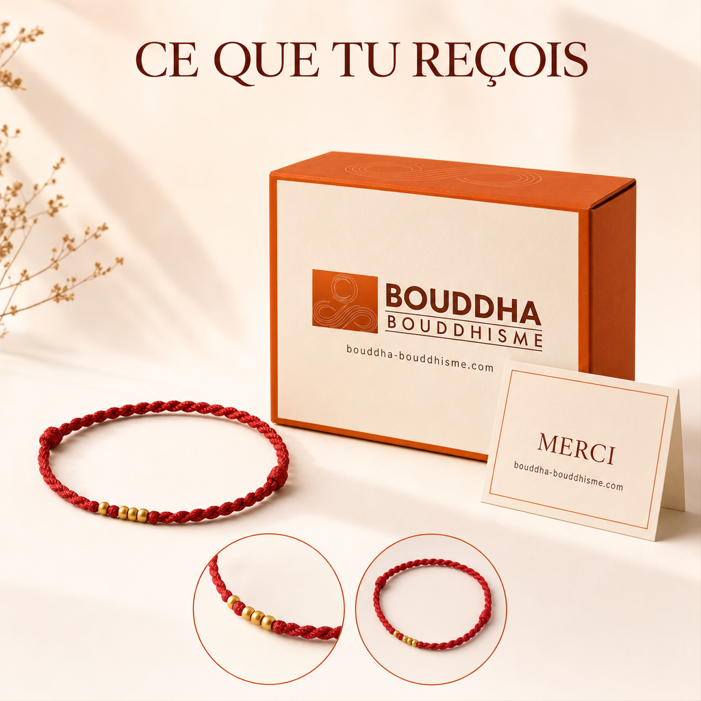 Ce que vous recevez avec votre bracelet rouge