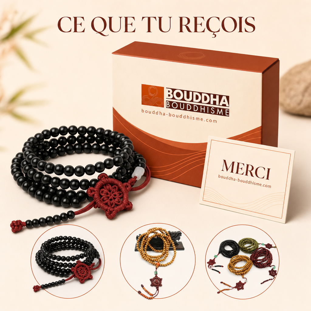 Ce que vous recevez avec votre mala tibétain