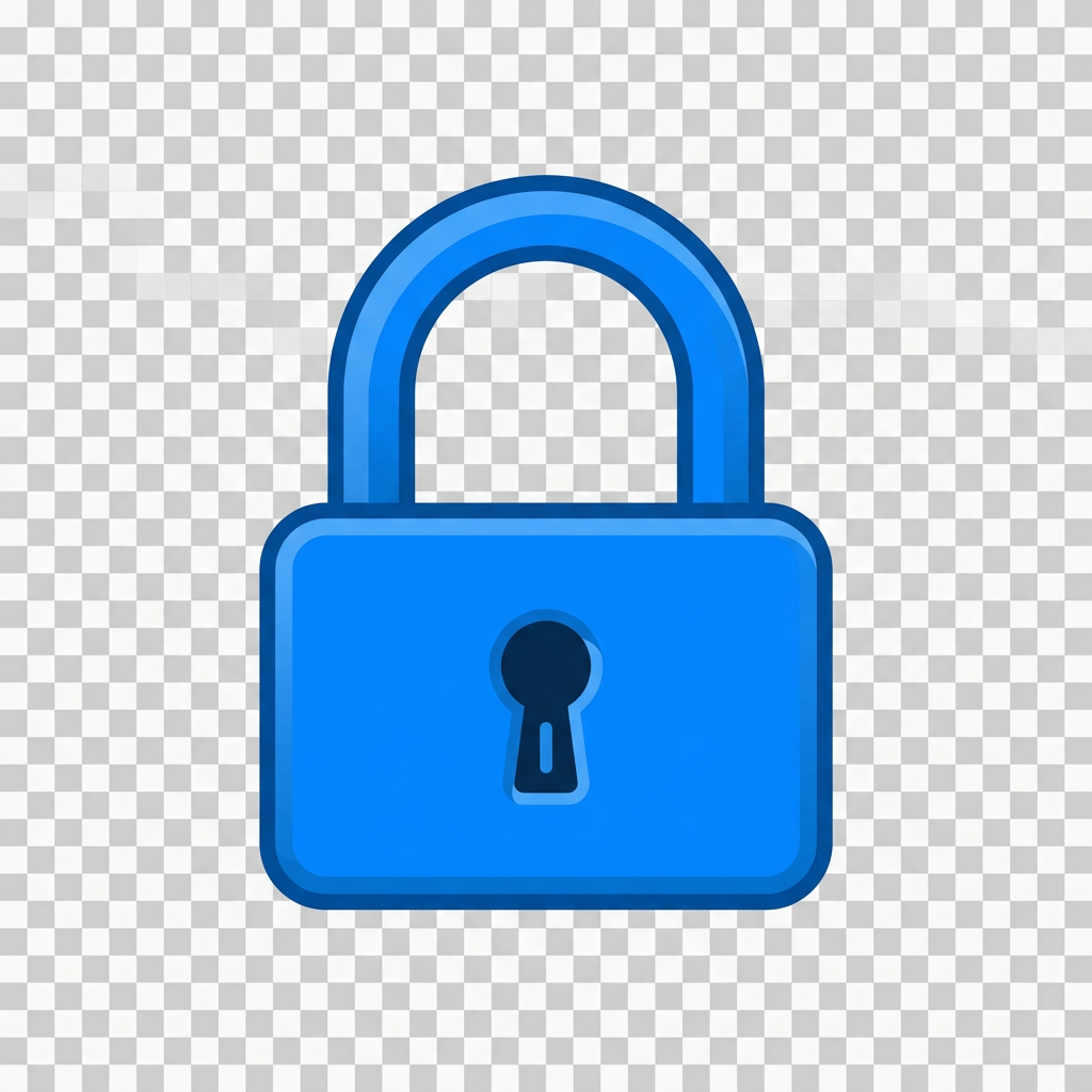 a lock icon without background