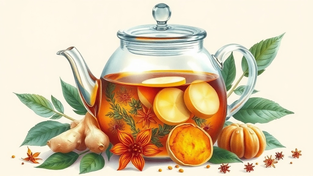 Chá de Gengibre e Açafrão: Receita Anti-inflamatória