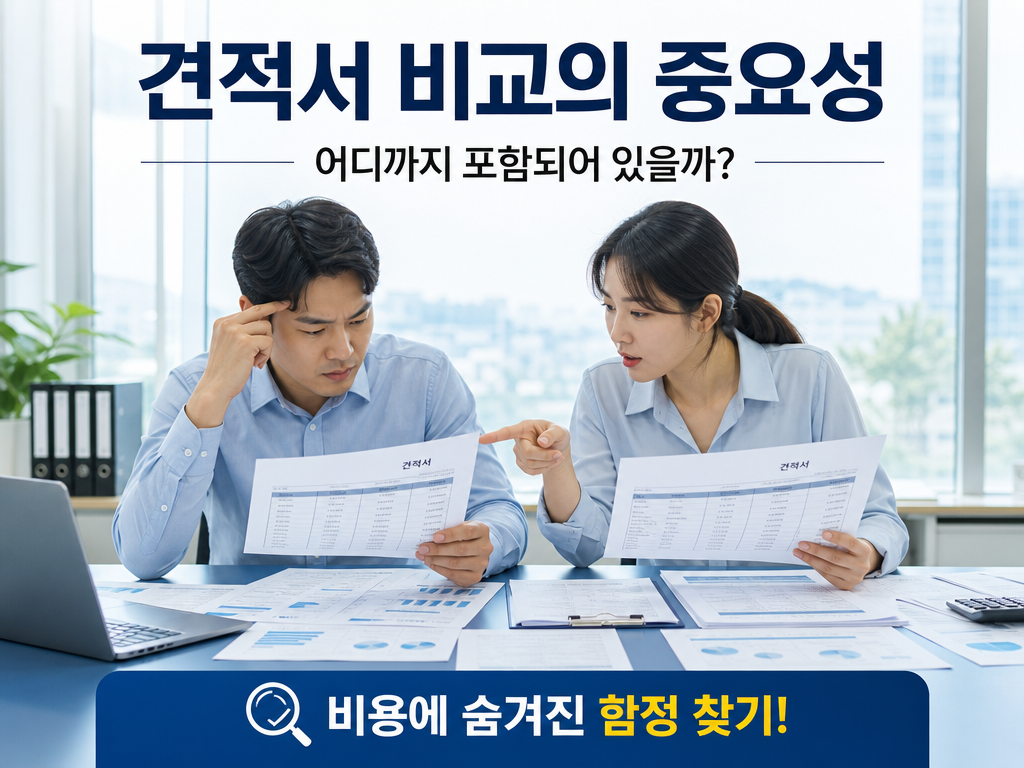인테리어 견적 문의 첫 3곳, 항목별 금액 차이의 이유