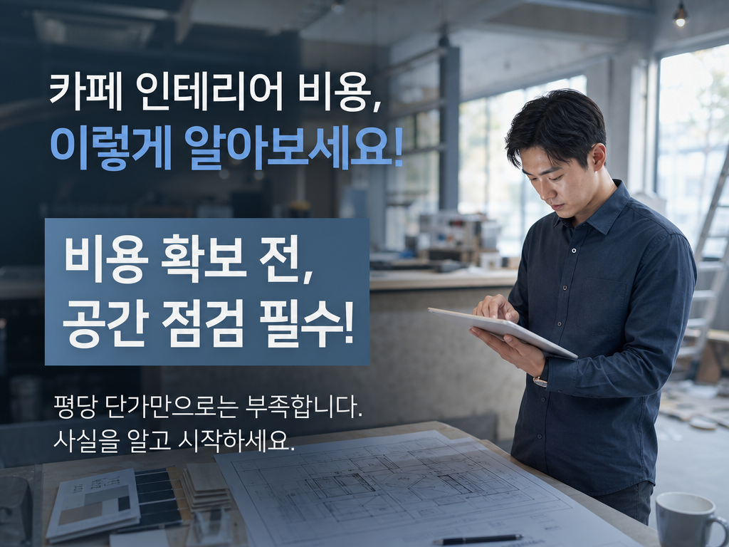 카페 인테리어 비용 처음 3개월, 견적서만 믿으면 생기는 일