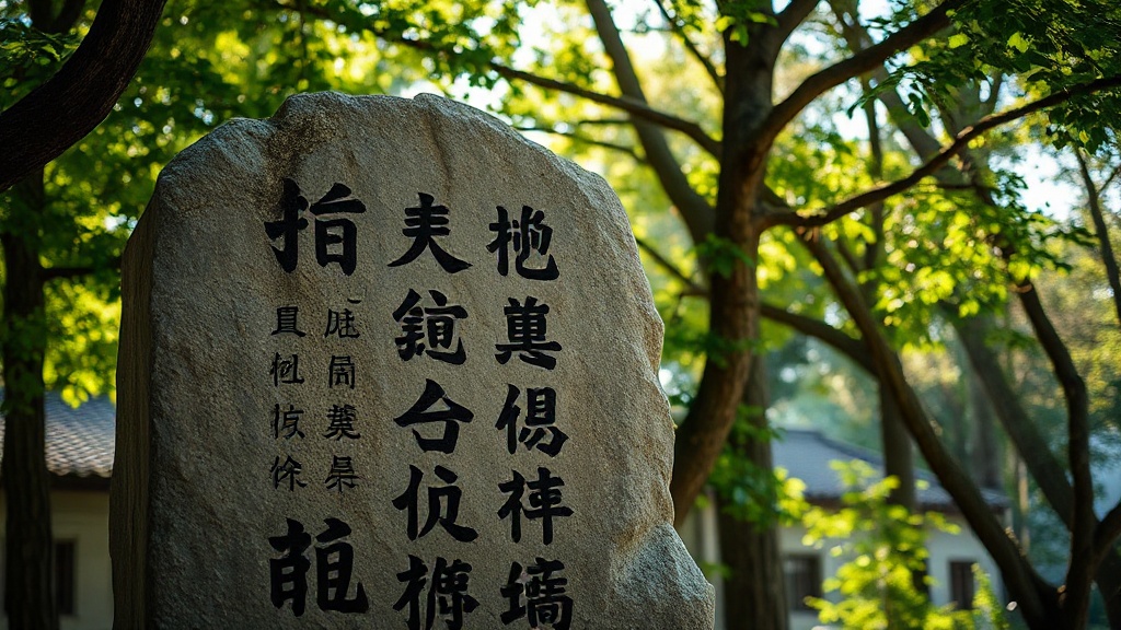 Stèle calligraphiée gravée dans la roche à la colline du tigre, inscriptions de lettrés des dynasties Tang et Song