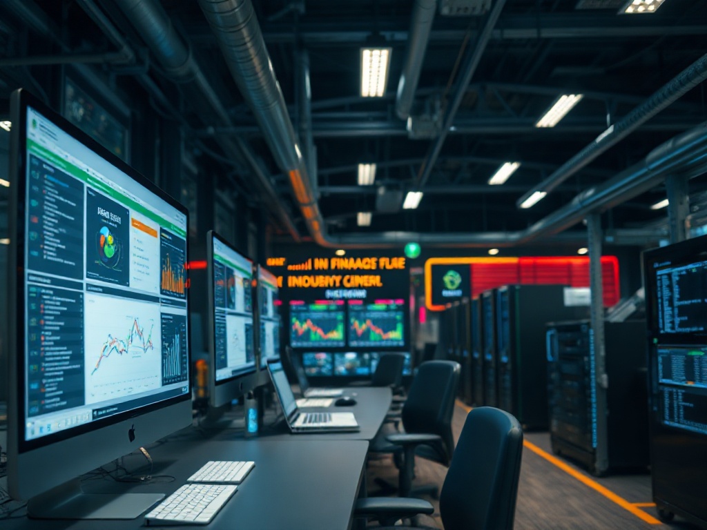 AI-driven financial scenario planning illustration highlighting data analysis surpassing intuition in finance modeling