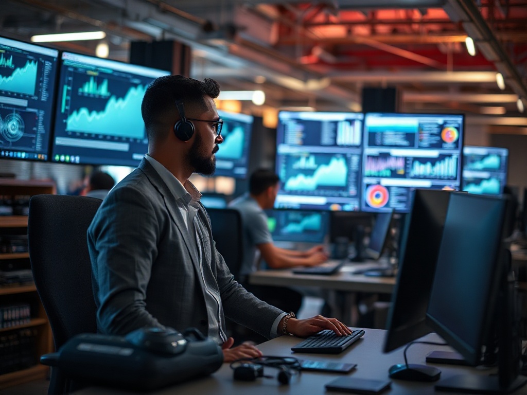 Illustration of AI tools enhancing accountant efficiency, emphasizing AI's role in speeding up accounting tasks