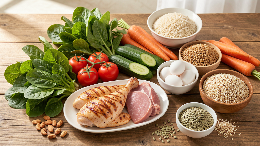 best diet planning for weight loss - fresh healthy food ingredients