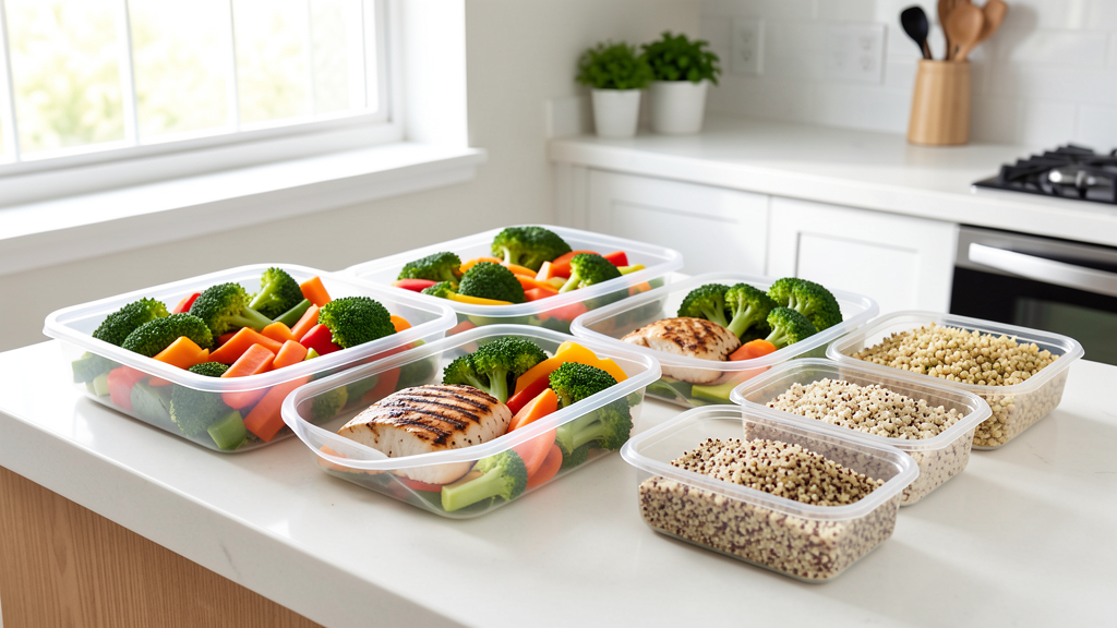 best diet planning for weight loss - meal prep containers organized