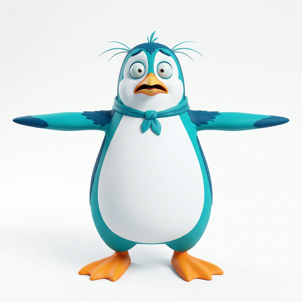 Cartoony Penguin Character Sprite (2)